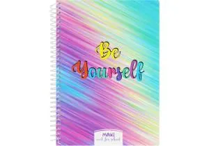 Блокнот Pattern Optima А5 пластиковая обкл спираль 80 л клетка MX20832-23, Блокноты