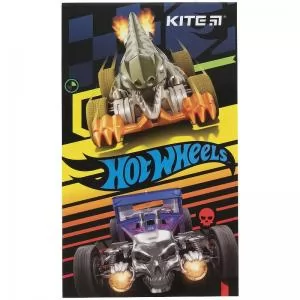 Блокнот-планшет Kite Hot Wheels в м`якій картонній обкладинці A6 50 аркушів HW21-195 - Фото 1