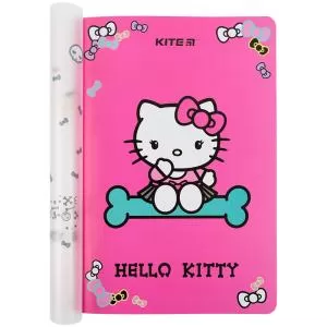 Блокнот А5+ KITE Hello Kitty HK23-460 пласт. обкл. подвійна 40 аркушів у клітинку - Фото 1