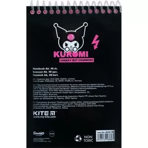 Блокнот А6 Kite Hello Kitty HK24-196 на пластиковій спіралі 48 аркушів - Фото 3