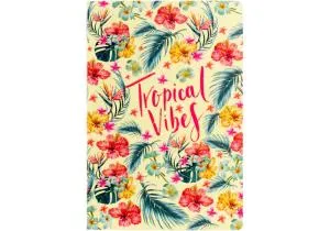 Блокнот Tropical Vibes OPTIMA A5 термобиндер 80 л клетка O20371-03, Блокноты - фото 1