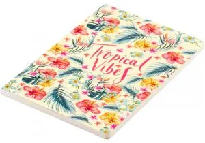 Блокнот Tropical Vibes OPTIMA A5 термобиндер 80 л клетка O20371-03, Блокноты - фото 2