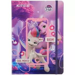 Блокнот А5 Kite My Little Pony LP22-466 80 аркушів у клітку тверда обл. світиться у темряві