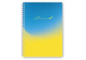 Блокнот Optima UA А5 пластиковая обкл спираль 60 л клетка O25955, Блокноты