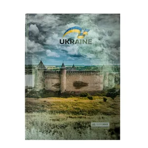 Блокнот UKRAINE А-5 96 листов, клетка, твердая картонная обложка Buromax BM.24511101 - Фото 3