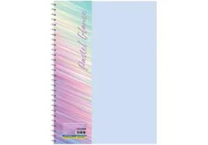 Блокнот ECONOMIX В5 пластикова обкладинка фактура глянець бічна спіраль 60 л клітинка асорті пастел E20314, Блокноти - фото 1