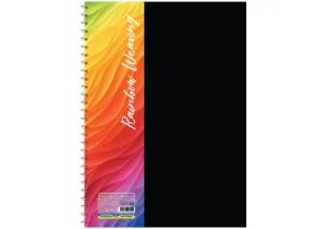 Блокнот ECONOMIX В5 пластикова обкладинка фактура тканина бокова спіраль 60 л клітинка асорті E20312, Блокноти - фото 3
