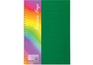 Блокнот Радуга Optima B5 спираль пластиковая обкл 60 л клет ассорти O20346, Блокноты - фото 4