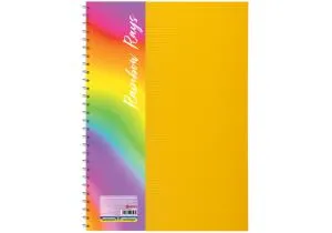 Блокнот Радуга Optima B5 спираль пластиковая обкл 60 л клет ассорти O20346, Блокноты - фото 5