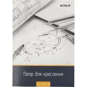 Бумага для черчения А4 10 листов 200г/м2 Kite K18-269