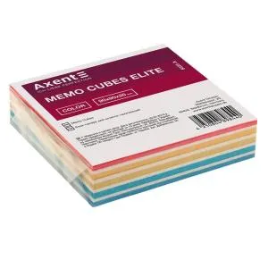 Блок бумаги для заметок Elite Color 90х90х20 мм Axent 8025-А, Блоки бумажные