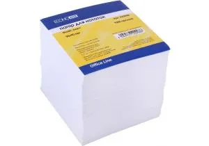 Блок бумаги для заметок непроклеенный 90х90 мм 1000 листов Economix E20998, Блоки бумажные