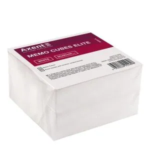 Блок паперу для нотаток непроклеенный Elite White 90х90х40 мм Axent 8006-А, Блоки паперові