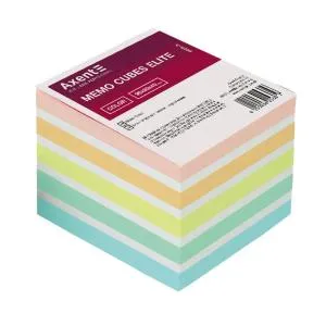 Блок паперу для нотаток непроклеенный Elite Color 90х90х40 мм Axent 8026-А, Блоки паперові