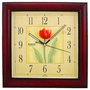 Часы Rikon 9051 PIC Red Flower-A, Настенные часы