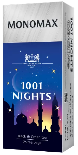 Чай бленд черного и зеленого МОNОМАХ 1001 NIGHTS 1.5г*25 пакет mn.18342