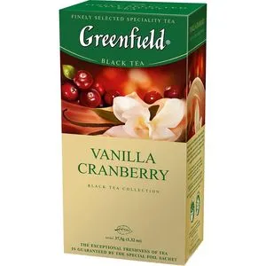 Чай Greenfield чорний Vanilla Cranberry 1,5 м х 25шт 10677509