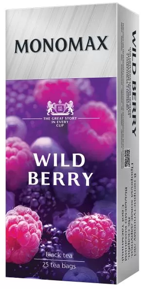 Чай чорний МОNОМАХ WILD BERRY 1.5г*25 пакет mn.18366