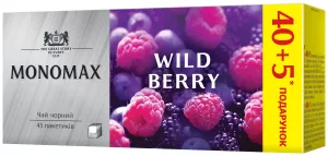 Чай чорний МОNОМАХ WILD BERRY 1.5г*45 пакет mn.74193