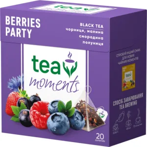 Чай черный Tea Moments 1.8г 20 пирамидки Berries Party Tea Moments tm.00230, Чёрный