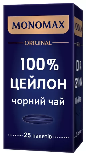 Чай черный МОNОМАХ CEYLON 2г*25 пакет mn.01830