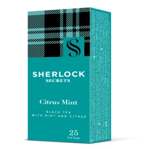 Чай чорний Sherlock Secrets 2г 25 пакет Citrus Mint shs.01138, Чорний чай