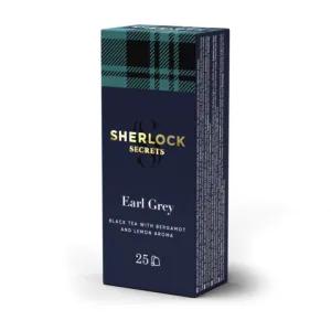 Чай чорний Sherlock Secrets 2г 25 пакет Earl Grey shs.00797, Чорний
