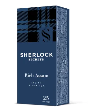 Чай чорний Sherlock Secrets 2г 25 пакет Rich Assam shs.01176, Чорний