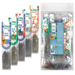 Чай чорний Tea Moments асорті 112г 2.2г 50 кадді пакет Assorted Black tea tm.05303, Чорний