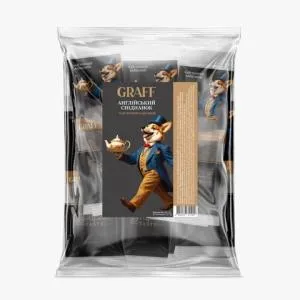 Чай черный байховый GRAFF 100г 2г 50 кадди-пакет English Breakfast gr.11990, Чёрный