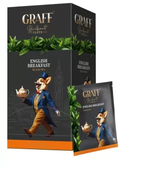 Чай чорний байховий GRAFF English Breakfast 40г сашет gr.10139