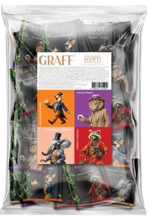 Чай черный байховый GRAFF Assorted tea flavors ассорти 84г сашет gr.11204