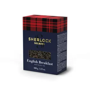 Чай чорний Sherlock Secrets листовий 100г English Breakfast shs.00902, Чорний