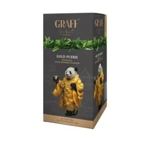 Чай пуэр с ароматом мандарины GRAFF 36г сашет Gold Puer gr.10634, Фруктовый