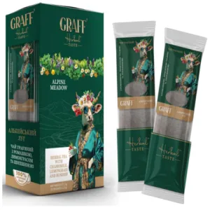 Чай травяной GRAFF 37,5 г 2г 15 кадди-пакет Alpine Meadow gr.12119, Травяной чай