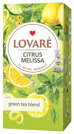 Чай зелений LOVARE Citrus Melissa 1.5г х 24шт lv.76845