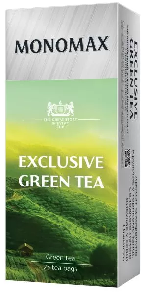 Чай зеленый МОNОМАХ EXCLUSIVE GREEN TEA 1.5г*25 пакет mn.12500