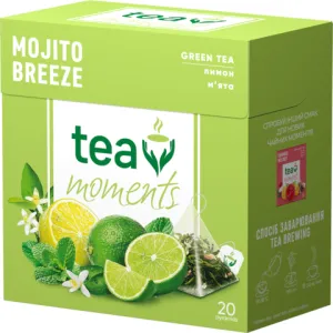 Чай зеленый Tea Moments 1.8г 20 пирамидки Mojito Breeze tm.00339, Зелёный