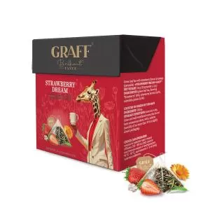 Чай зелений GRAFF Strawberry dream 36г пірамідки gr.11174