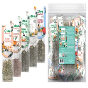 Чай зелений асорті Tea Moments 112г 2.2г 50 кадді - пакет Assorted Green tea tm.05266, Зелений