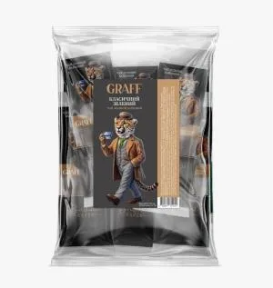 Чай зелений байховий GRAFF 100г 2г 50 кадді-пакет Green Classic gr.12010, Зелений чай