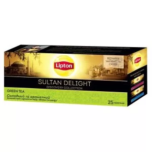 Чай зеленый Lipton Sultan Delight 25*1,8г/уп 10693274