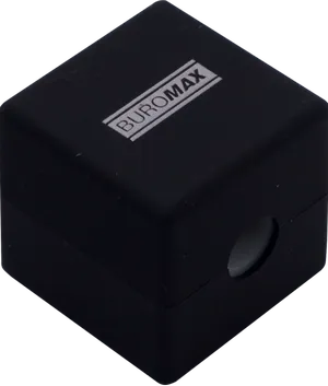 Точилка CUBE, RUBBER TOUCH, пластиковый корпус, контейнер, 1 штука (блистер), BUROMAX BM.4757-1 - Фото 3