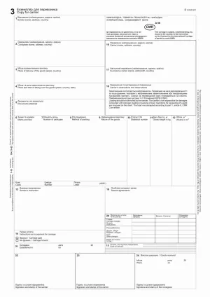 Товаро-транспортная накладная международная 6 листов 18 графа bt.000007249, нумерация, Бланки строгой отчетности - фото 2