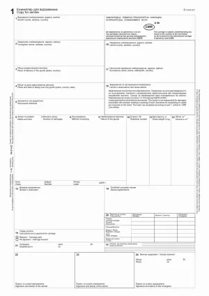 Товаро-транспортная накладная международная 6 листов 18 графа bt.000007249, нумерация, Бланки строгой отчетности - фото 4