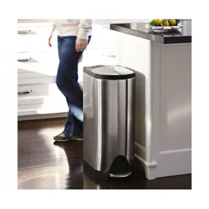 Урна Atma Butterfly 45л з педаллю сатин FPP мішки К CW1897, Контейнери та урни - фото 5