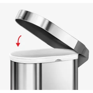 Урна Atma Slim 45л Урна з педаллю сатин FPP мішки N CW2044, Контейнери та урни - фото 1