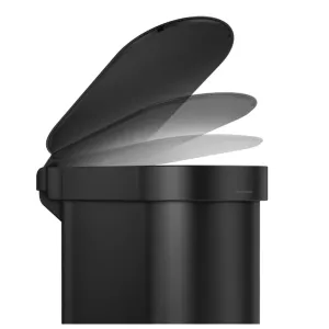 Урна Atma Slim 45 л с педалью черная матовая мешки N CW2098, Контейнери та урни - фото 3