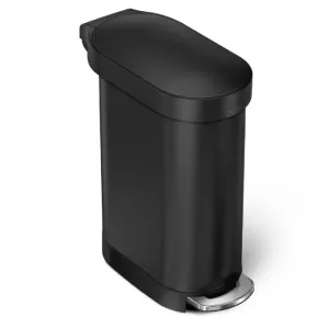 Урна Atma Slim 45 л с педалью черная матовая мешки N CW2098, Контейнери та урни - фото 4