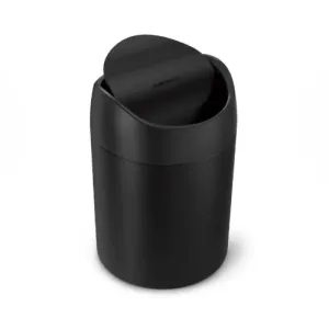 Урна ATMA Mini 1.5 л чорна нержавіюча сталь CW2100, Контейнери та урни - фото 1